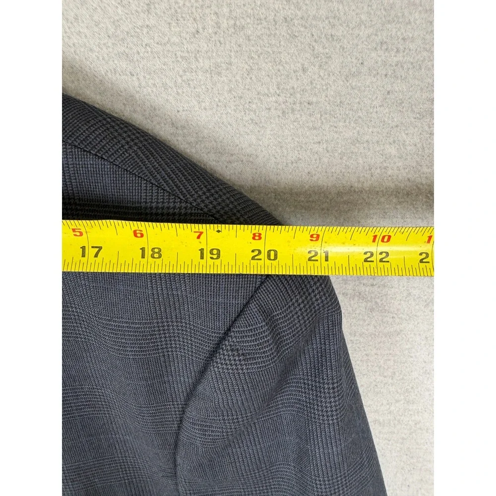 Chaps Ralph Lauren Mens 48T‎ Blue Glen Plaid 100% Wool Blazer Sport Coat Jacket